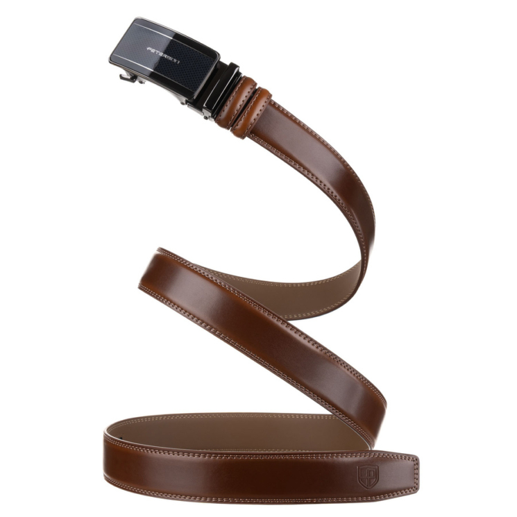 Pánsky kožený opasok PTN A018-AS Brown