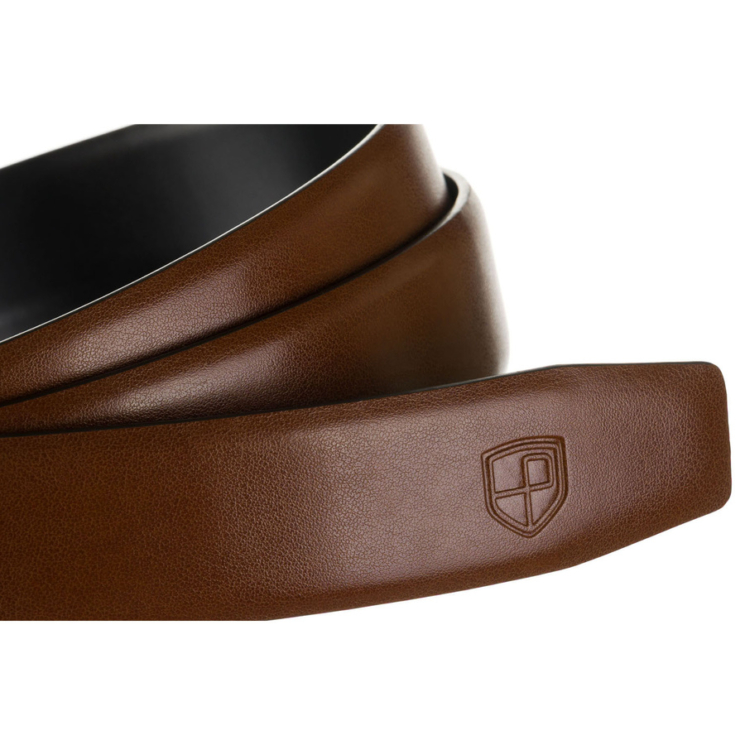 Automatický kožený remienok PTN A008 Brown
