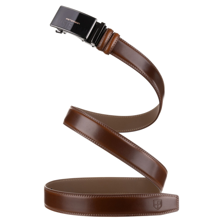 Pánsky kožený opasok PTN A022-AS Brown