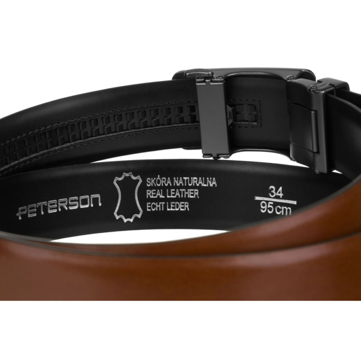 Automatický kožený remienok PTN A015 Brown