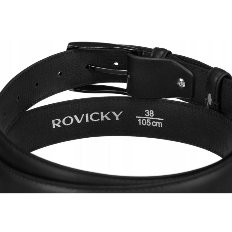 ROVICKY Pánsky kožený opasok, Veľkosť: 125, Veľkosť: 105