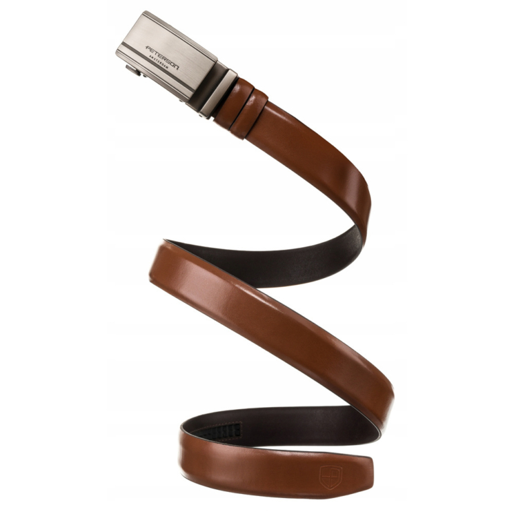 Automatický kožený remienok PTN A006 Brown