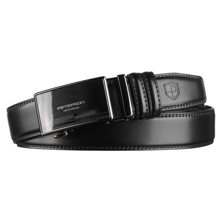 Pánsky kožený opasok PTN A021-AS Black