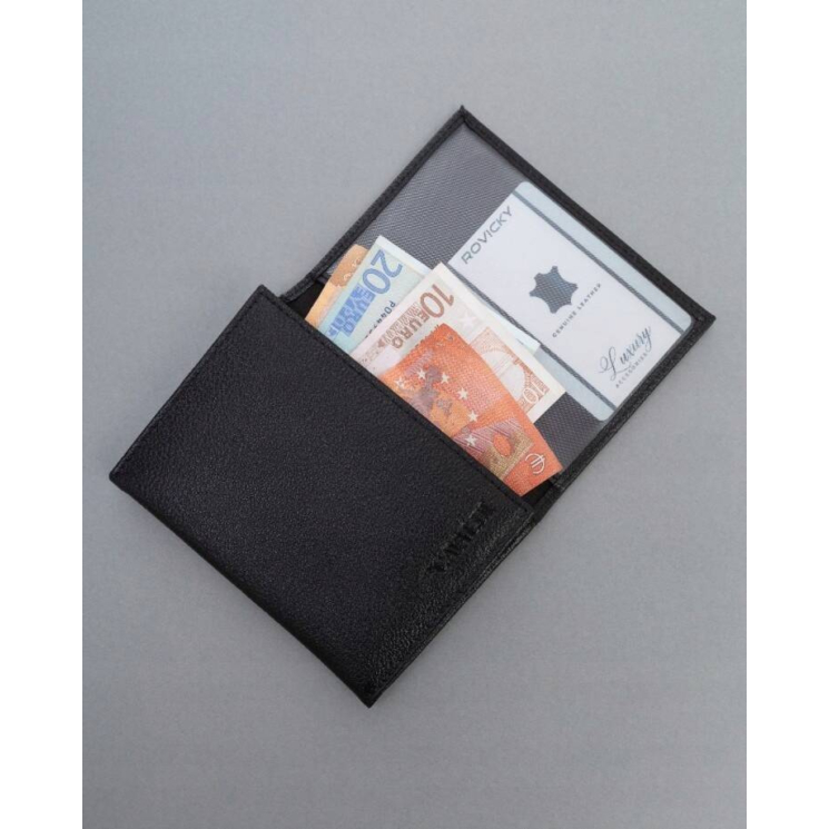 Kožené puzdro na dokumenty PAL50-PDM-BL čierne