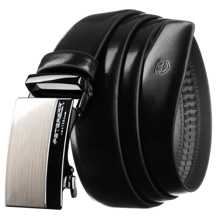 Automatický kožený remienok PTN A012 Black