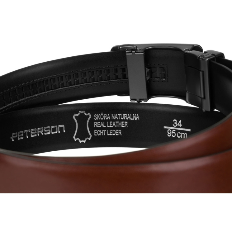 Automatický kožený remienok PTN A015 Brown