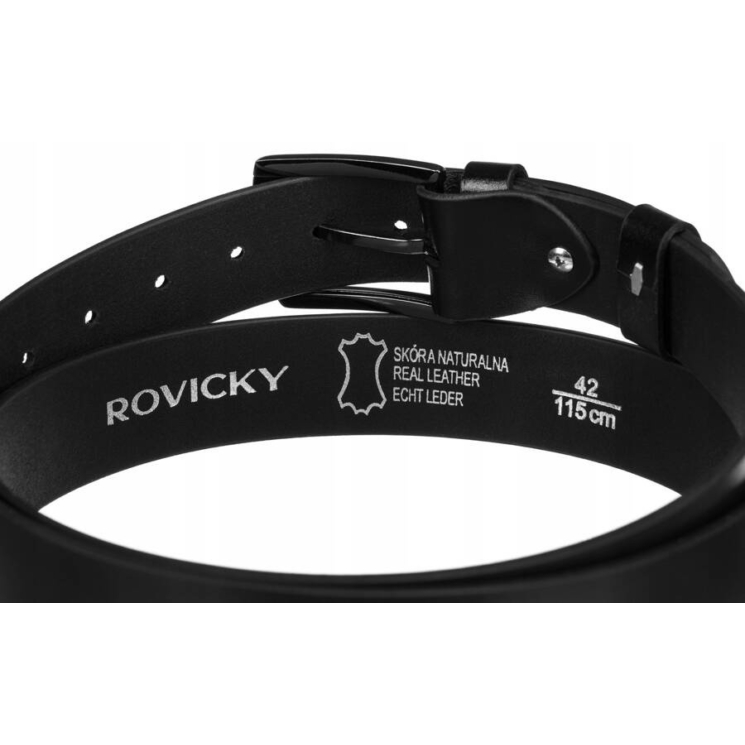 ROVICKY Pánsky kožený opasok, veľkosť 105