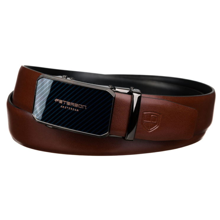 Automatický kožený remienok PTN A016 Brown