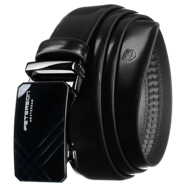 Automatický kožený remienok PTN A014 Black