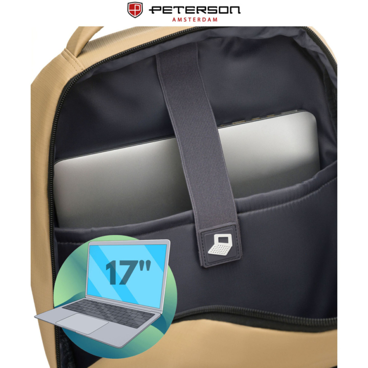 Peterson Hátizsák PTN HY242 khaki színű