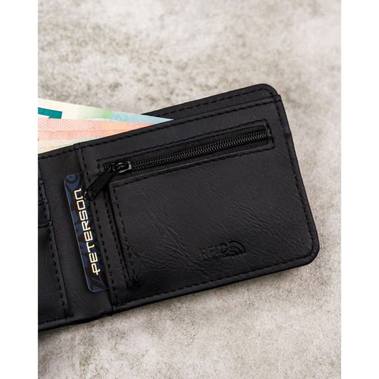 Pánska peňaženka z PU kože PTN EH-02Z Black-black