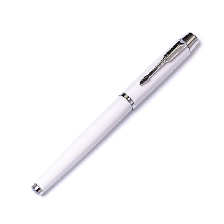 Peterson PTN 222-GB bielo-strieborné guľôčkové pero v krabici
