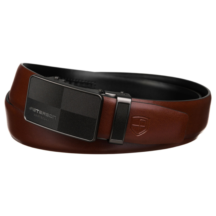 Automatický kožený remienok PTN A011 Brown