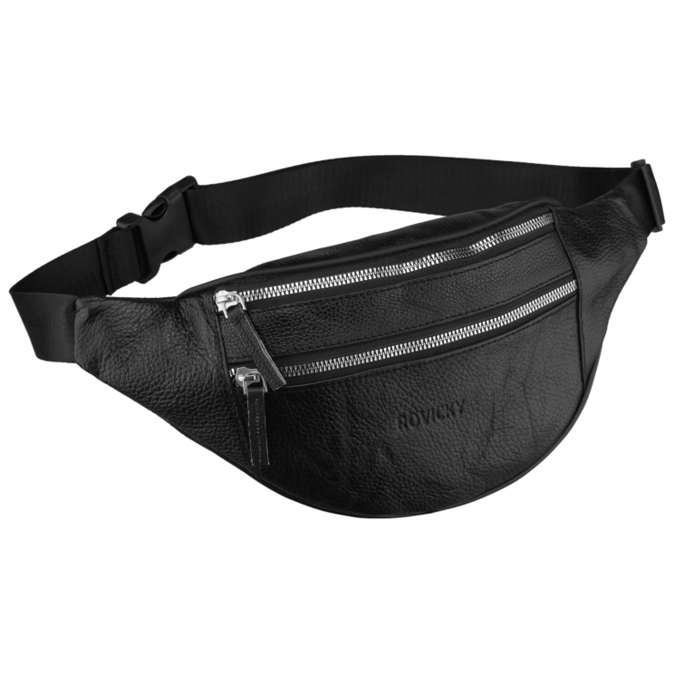 Kožené vrecko R-3006-CLB čierne