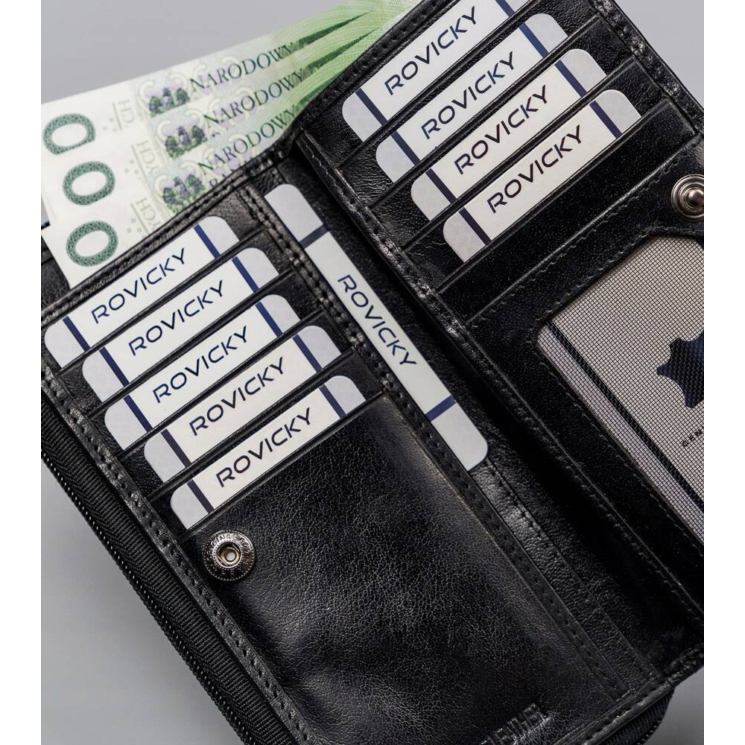 Dámska kožená peňaženka CPR-8931-BAR Black