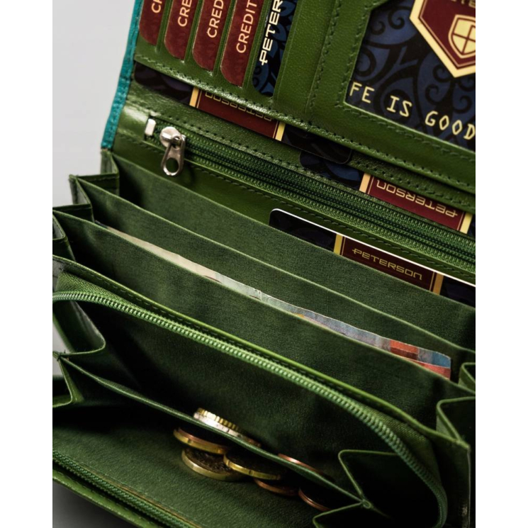 PETERSON PTN RD-07-GCL-S Kožená peňaženka RFID