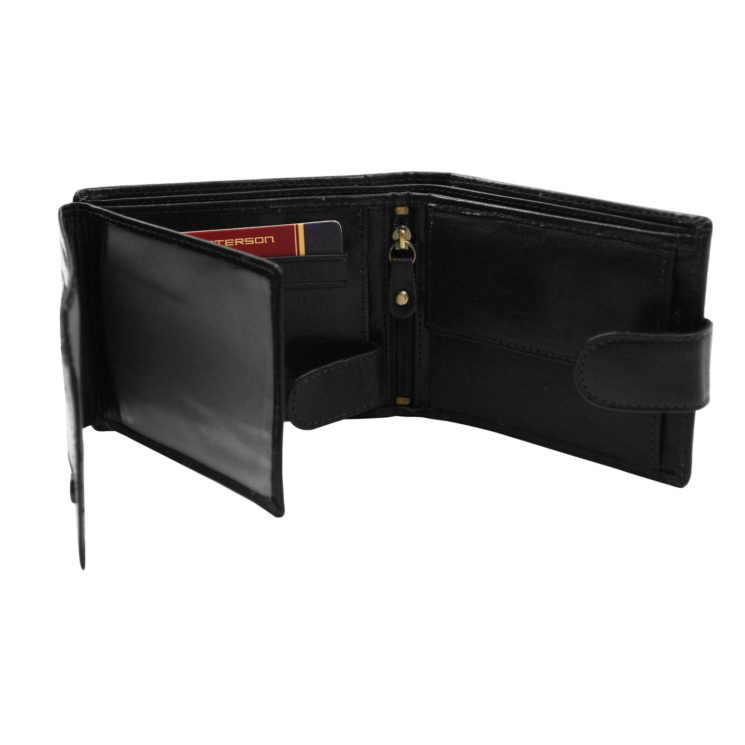 Pánska kožená peňaženka PTN N992L-BUF Black