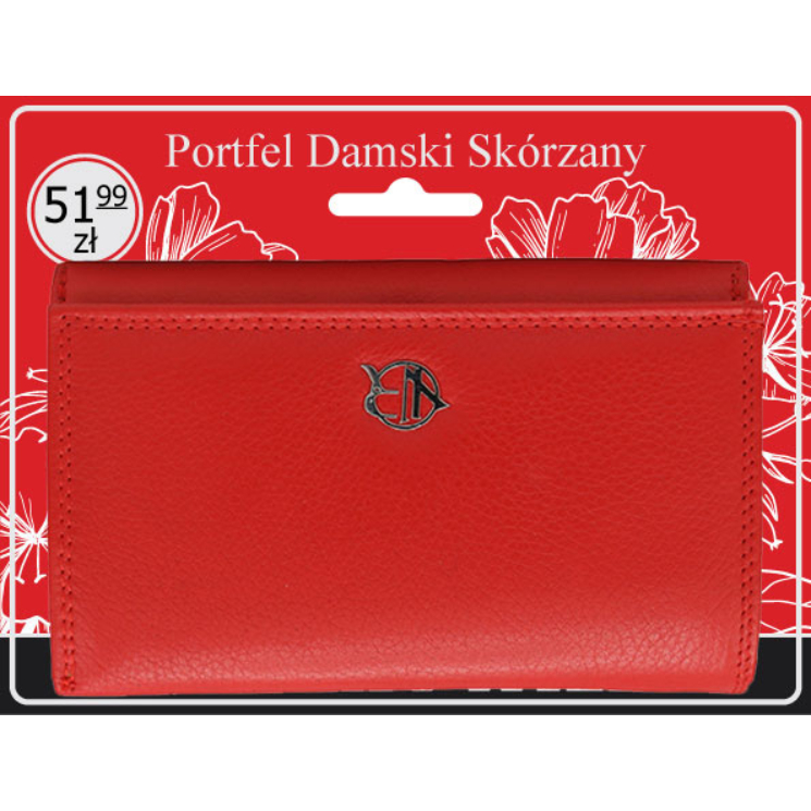 Dámska kožená peňaženka R-D1512-NCD-BL červená
