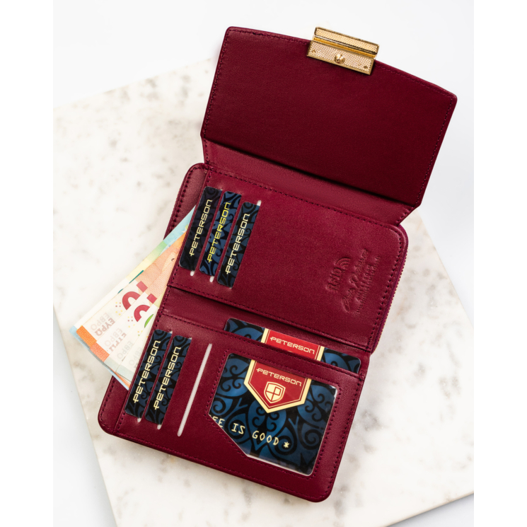 Dámska ekologická peňaženka PTN 0015-THU Bordeaux