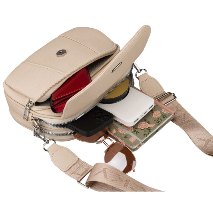 Dámska kabelka PU R-074-02 L.Beige