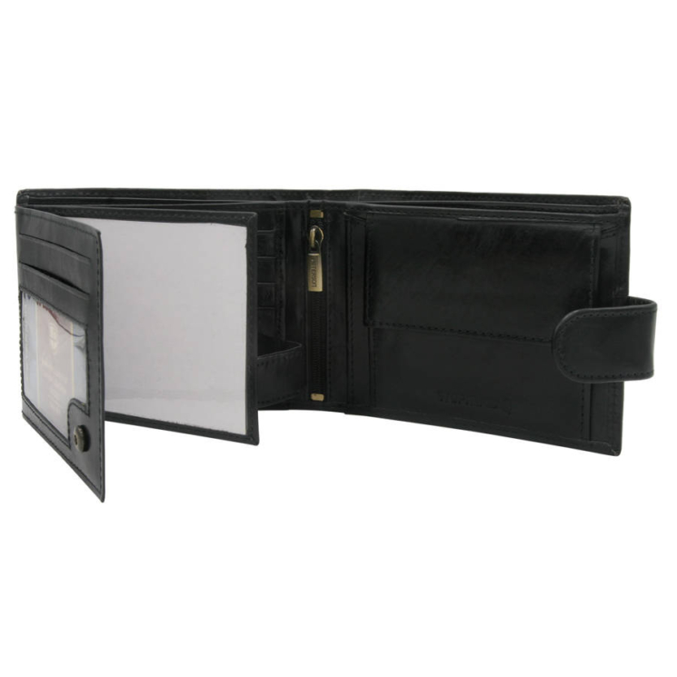 Kožená peňaženka Peterson PTN N992L- VT BLACK 6138