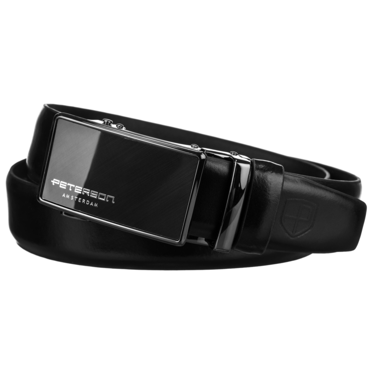 Automatický kožený remienok PTN A003 Black