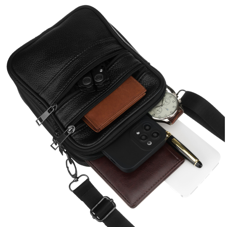 Kožená taška R-13221 Black