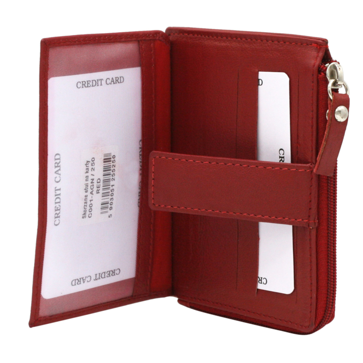 Kožená kľúčenka C001-AGN Red