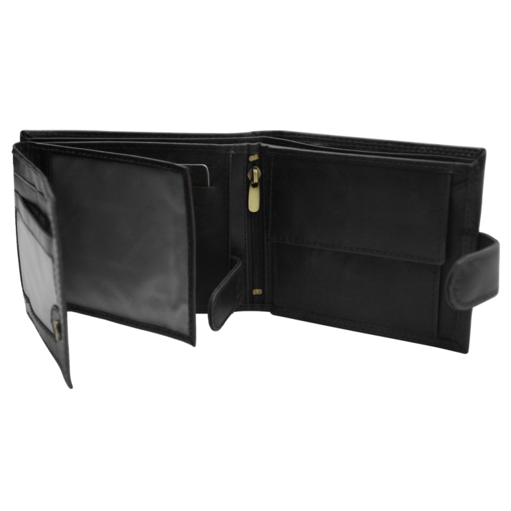 Pánska kožená peňaženka PTN N992L-LWC Black