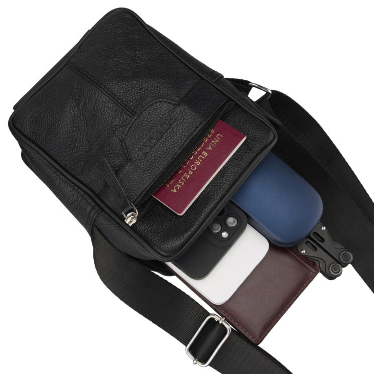 Kožená taška R-3014-CLB Black