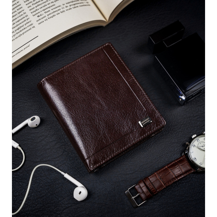 ROVICKY kožená peňaženka RFID PC-106-BAR Brown
