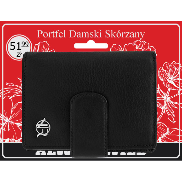 Dámska kožená peňaženka R-D1503-NCD-BL čierna
