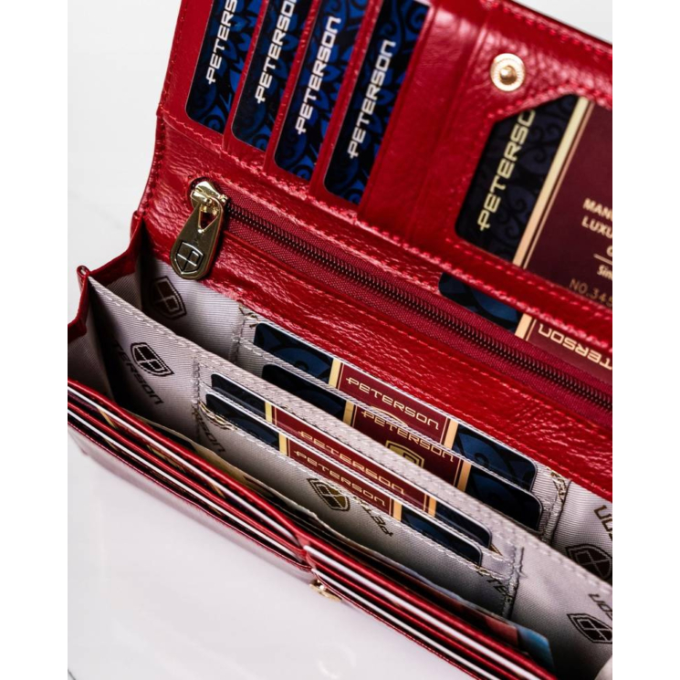 PETERSON PTN 421028-SH Kožená peňaženka RFID
