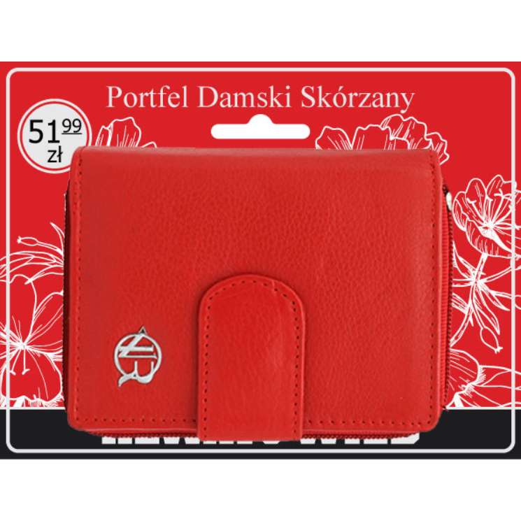 Dámska kožená peňaženka R-DLL2-NCD-BL červená