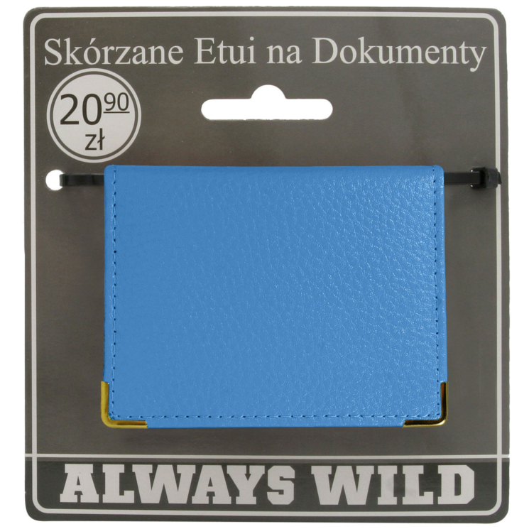 Kožený zakladač 302-BL L.Blue