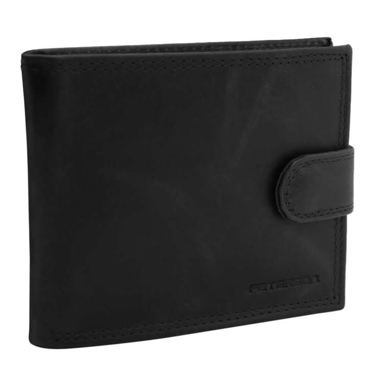Pánska kožená peňaženka PTN N992L-LWC Black