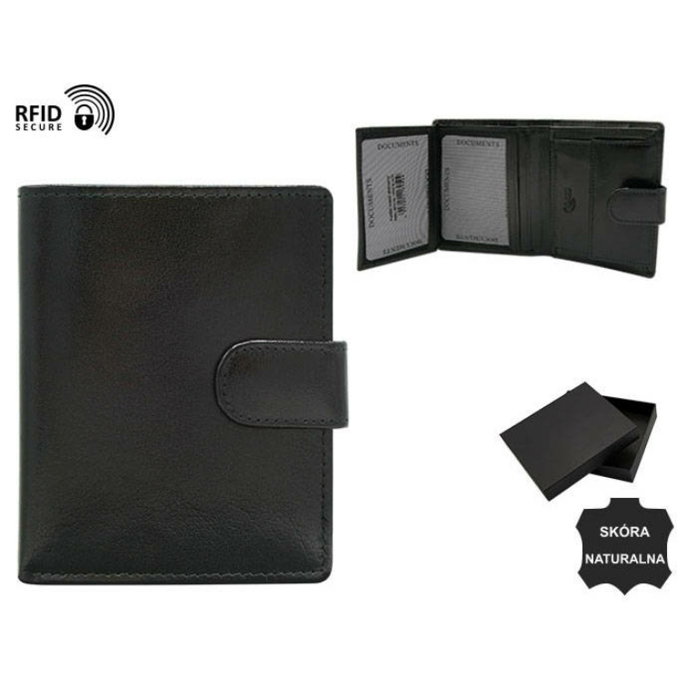 Pánska kožená peňaženka N300L-BFA-NL Black