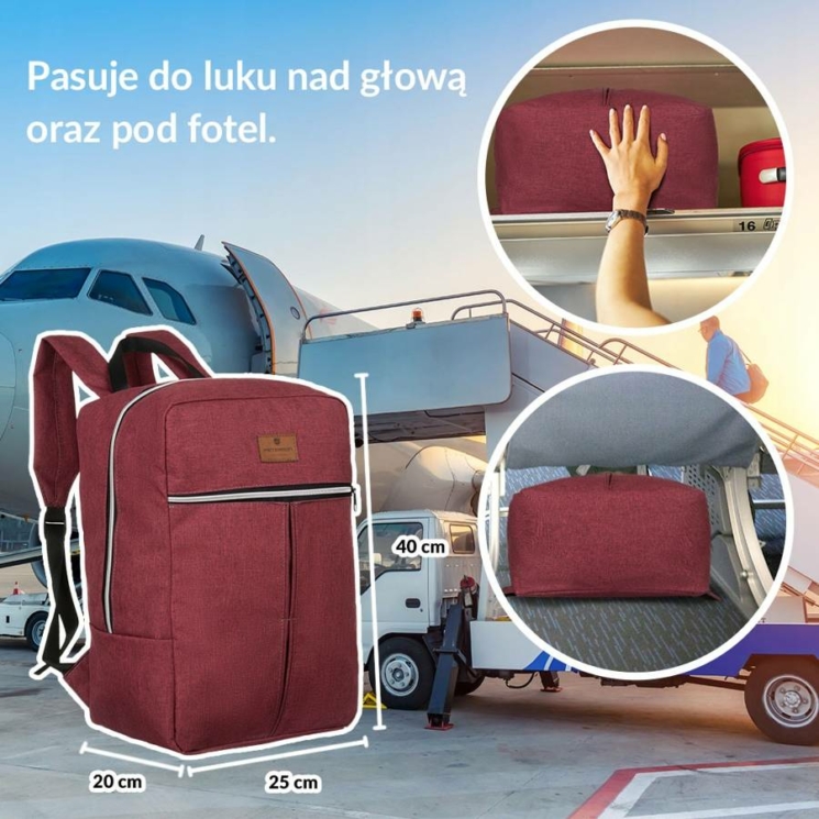 Peterson Palubný batoh Ryanair deck free veľkosť 40 x 20 x 25 cm