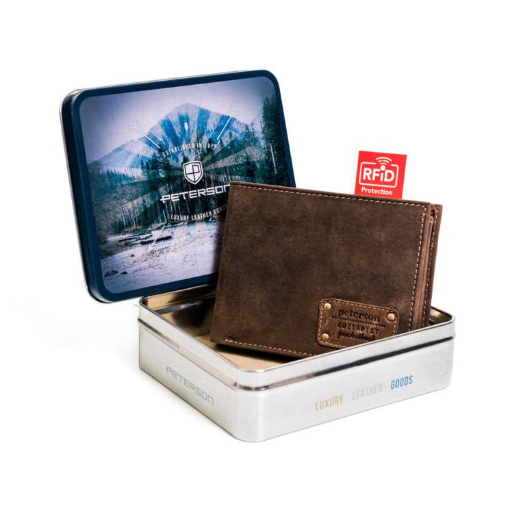 Kožená peňaženka PETERSON PTN 304G RFID