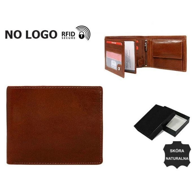 Kožená peňaženka RFID NO LOGO N992-VT-NL
