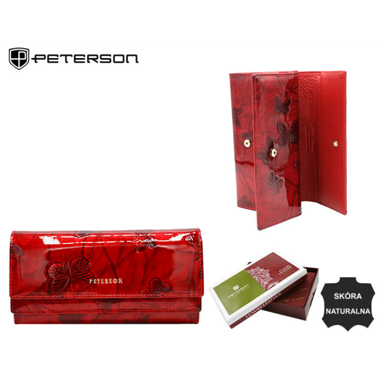 Kožená peňaženka PTN 421028-BF červená
