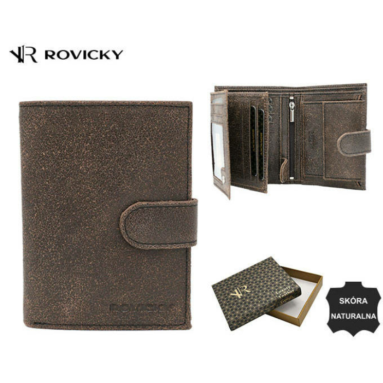 Kožená peňaženka R-RM-11L-SDS BROWN