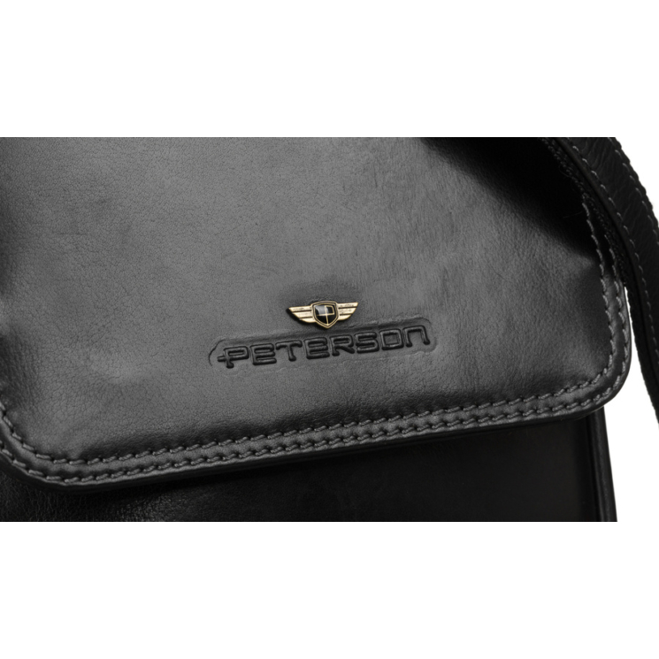 Kožená taška PTN TB-708-COM BLACK