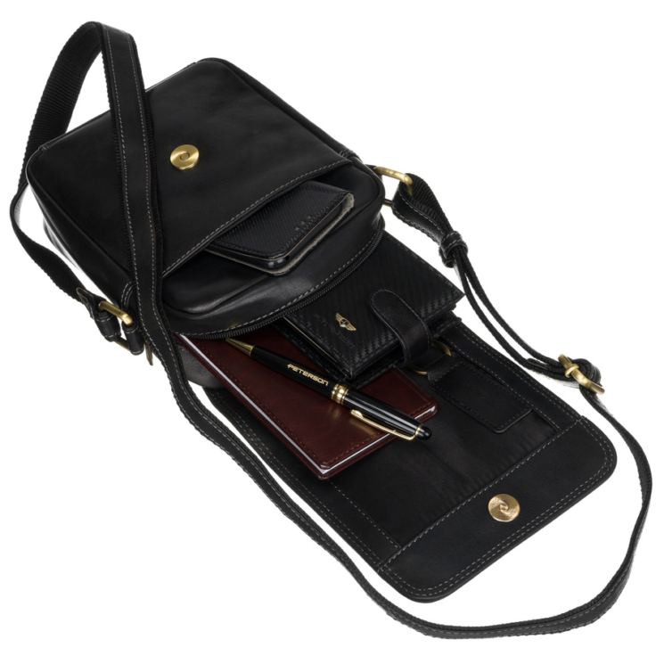 Kožená taška PTN TB-708-COM BLACK