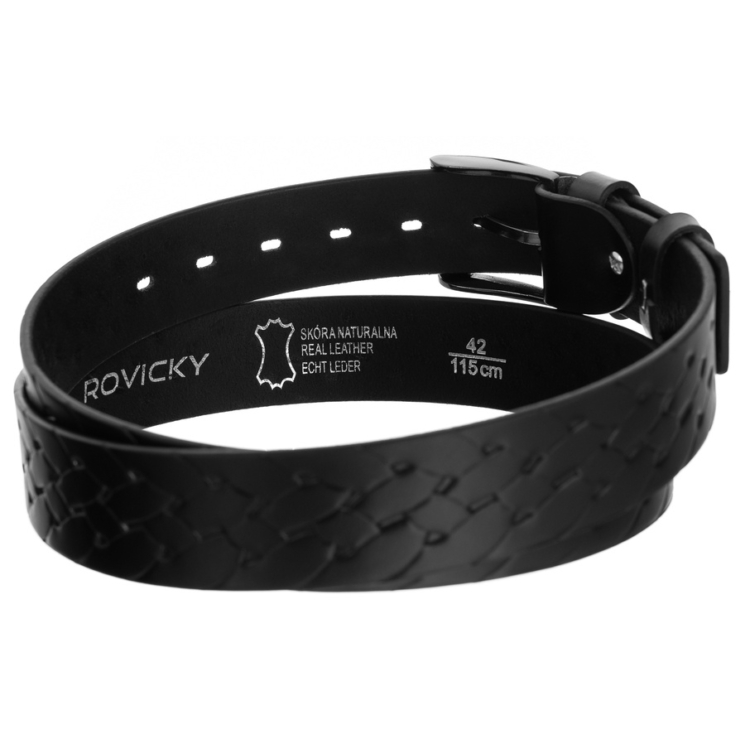 ROVICKY Pánsky kožený opasok, veľkosť 105