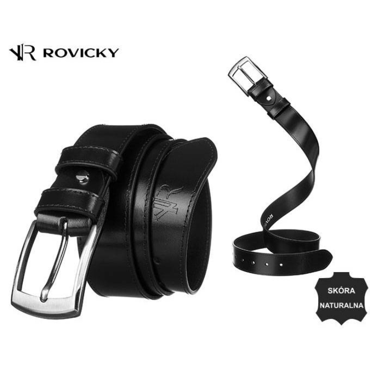 ROVICKY Pánsky kožený opasok, veľkosť 100