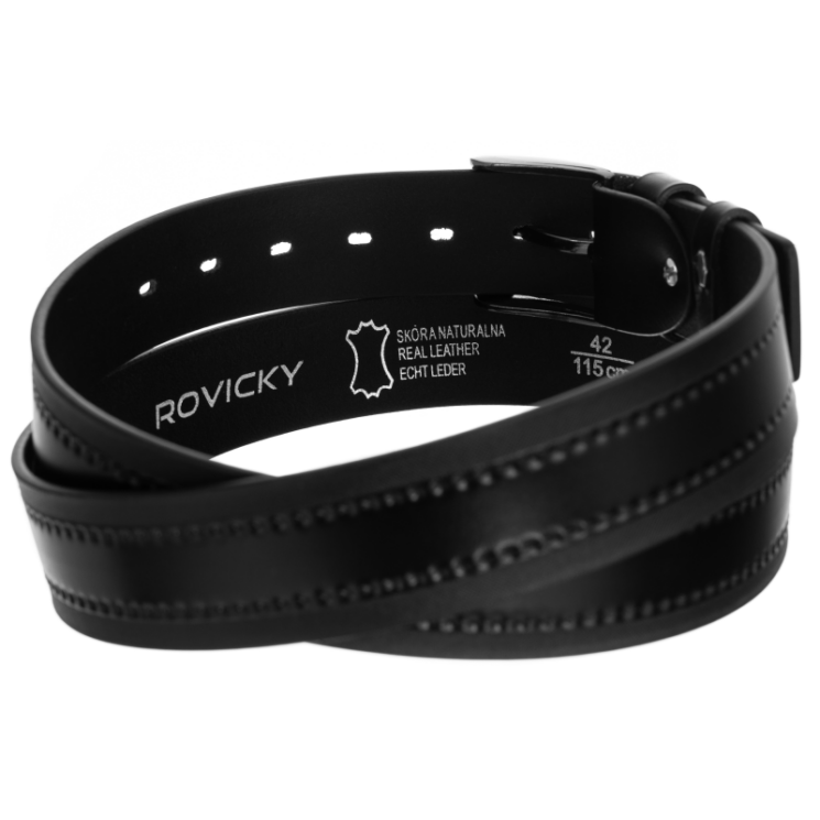 ROVICKY Pánsky kožený opasok, veľkosť 105
