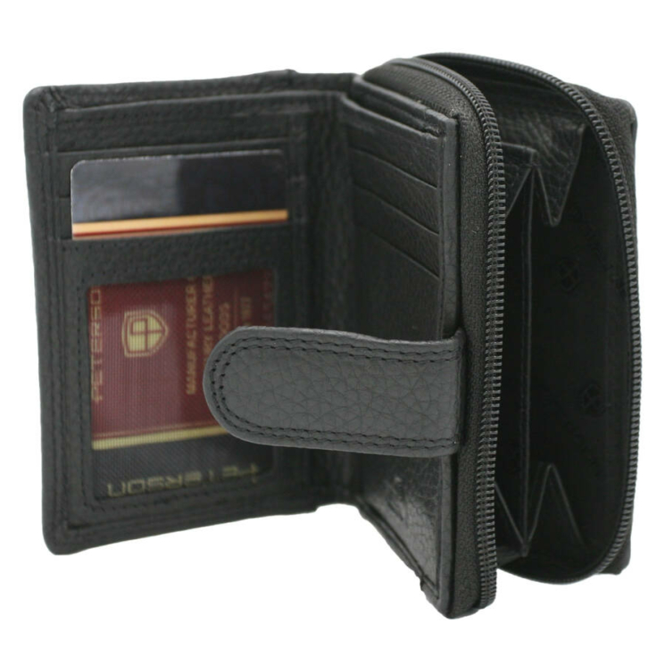 Kožená taška + peňaženka PTN D72-DS Black