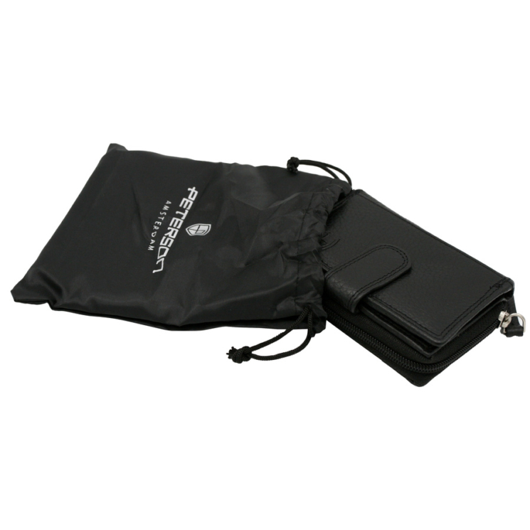 Kožená taška + peňaženka PTN D72-DS Black