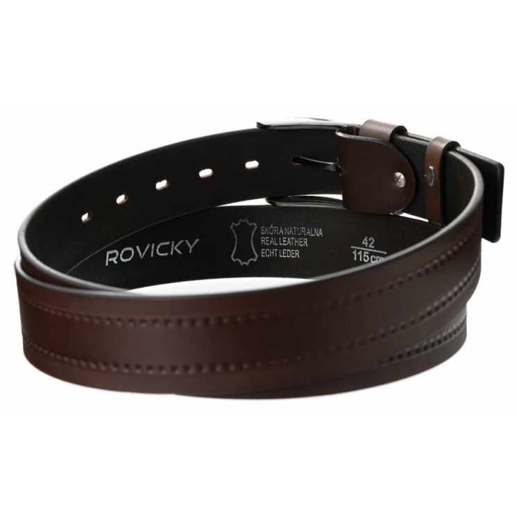 ROVICKY Pánsky kožený opasok, veľkosť 105